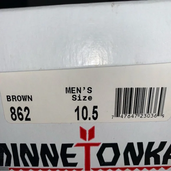 Minnetonka Mens Driving Moccasin in Brown Style#862 - Picture 6 of 9